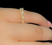 Baguette style Pinky/thumb ring