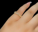 Baguette style Pinky/thumb ring